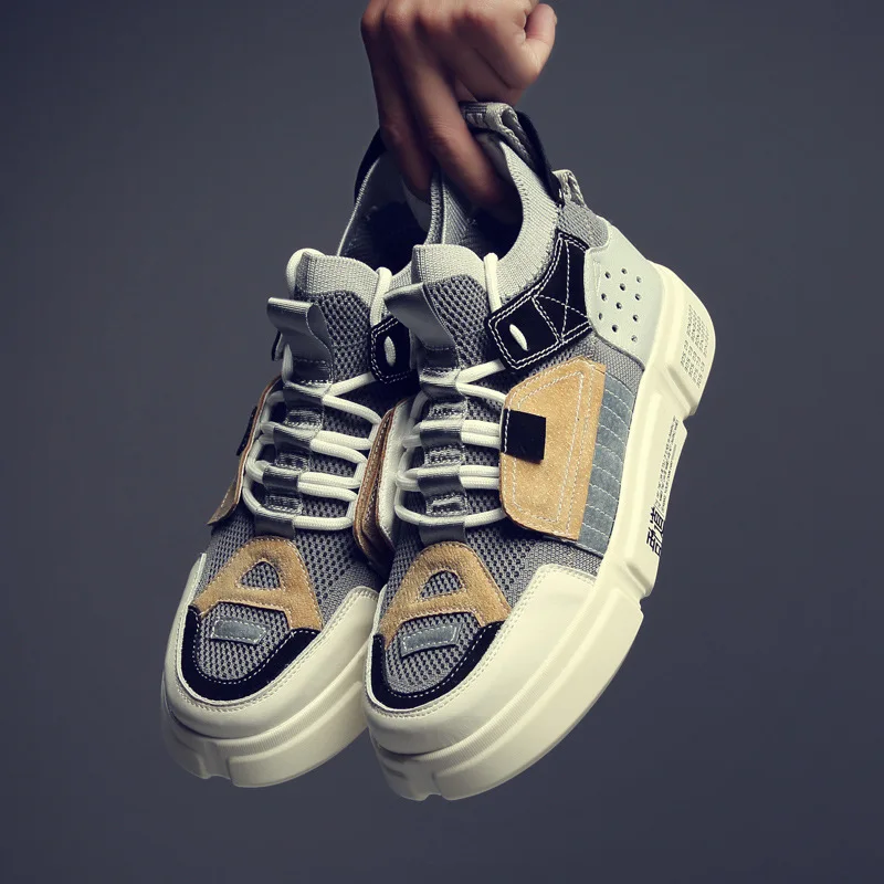 Tenis Plataforma cinza Tênis Vaca Masculin Zapatos Camurça Moda Dos Sapatos Da Nova branco Casuais Primavera Masculina Hombre De Azul Homens Sneakers 2019 xvRTSnCqw