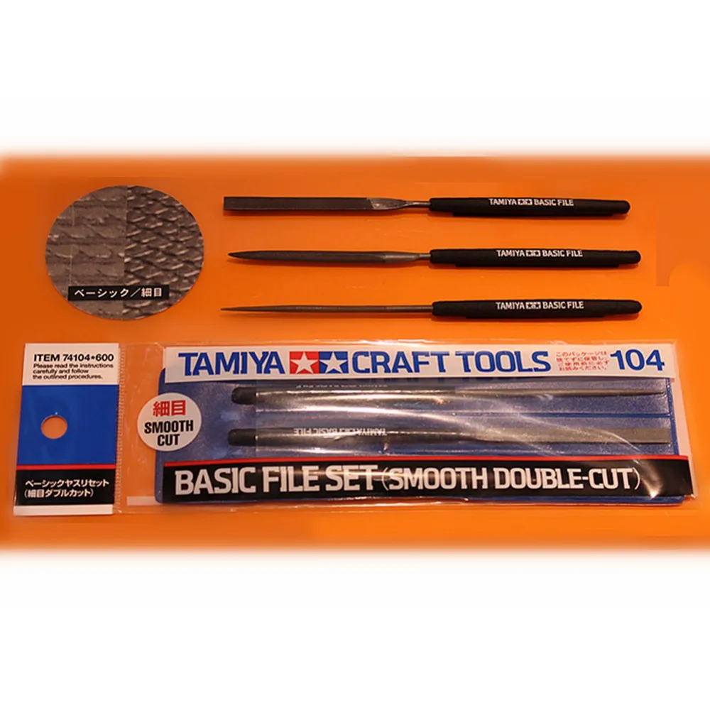

Tamiya 74104 Model Tools Basic File Set (Smooth Double-Cut) Hobby Finishing Tools Accessory rc Tools