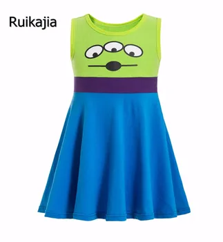 

Toy Story Inspired Alien costu Dresses Princess Dress Girls Dress Summer Dress elsa Snow White Mermaid Dresse