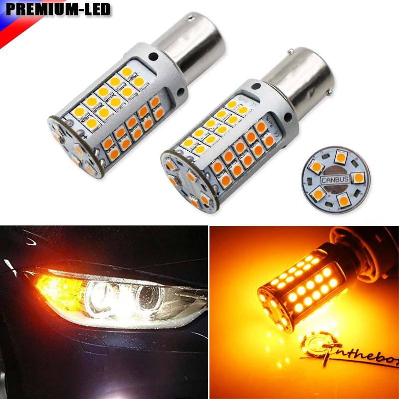 3x Brighter Amber Canbus Error Free LED Bulbs For BMW 1 2 3 4 Front Turn Signals