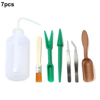 

7pcs Mini Garden Hand Tools Transplanting Tools Succulent Tools Miniature Planting Gardening Tool Set