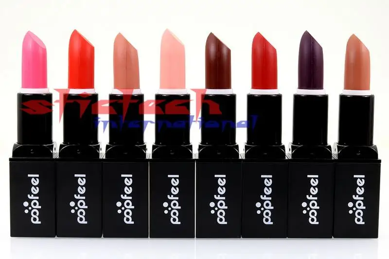 

by dhl or ems 100pcs Women's 8 Colors Moisturizing Long Lasting Matte Lip Rouge Party Makeup Lipstick