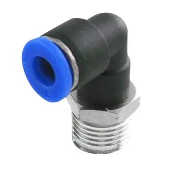 

1Pc Push In One Touch To Connect Fittings 1/4 OD-1/4 Inch NPT 90 Degree Swivel Elbow Male OT8G VEC85 P0.11