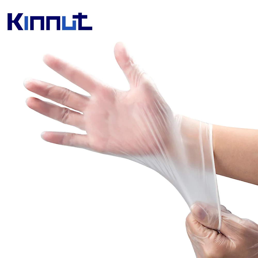 

Kinnut Anti-static 9 inch gloves disposable medical gloves inspection gloves pvc transparent protective gloves 50pairs/lot.