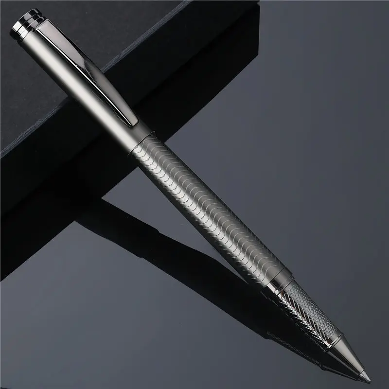 1 PC High Quality Ballpoint Pen Metal Business Writing Signing Calligraphy Pens Gift Box Office School Stationary Supplies 03733