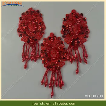

Red Black Off white Telas Color Flower Lace Applique 20pcs per lot nigerian lace patchwork trim accessories fabric DIY Applique