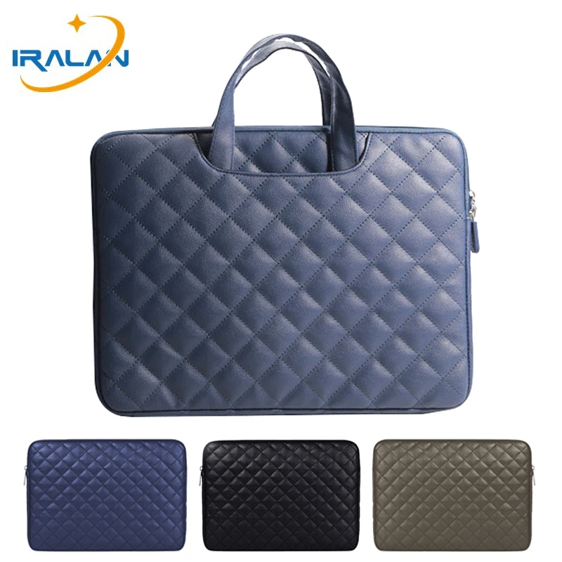 Из искусственной кожи Сумочка лайнер рукав ноутбук сумка 15,6 14 для Macbook Air 13 случай Pro retina 11 12 15 для Xiaomi Mi 13,3 переносная крышка