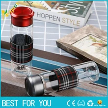 50 шт./lotThe новые высокие Pengkui стекло Портативный кружка-термос творческие милые чашки плед наборы для ухода за кожей чашки