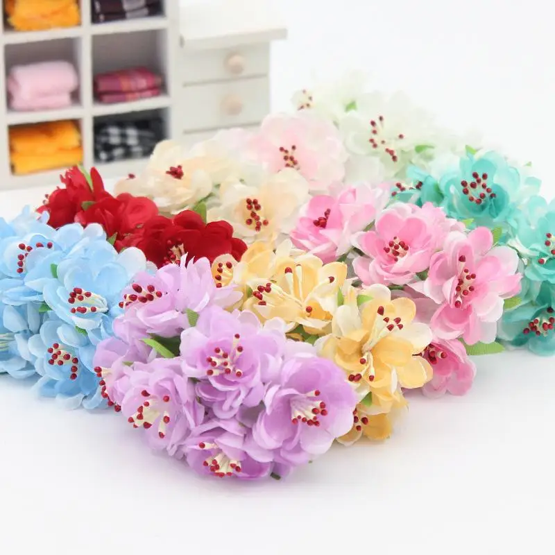 

2/bundle Cheap Mini Silk Rose Artificial Silk Flowers Bouquet Wedding Decoration For DIY Scrapbooking Fake corsage Daisy Flower