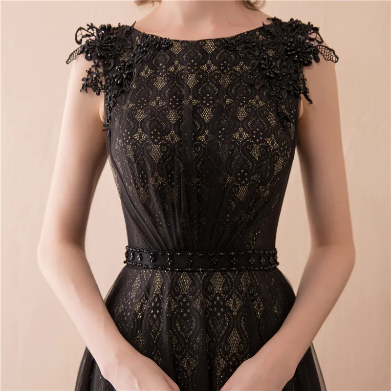 Forevergracedress Черный Вечерние платья 2019 новый дизайн кружево без рукавов официальная вечеринка мать платья для женщин платья большого размера