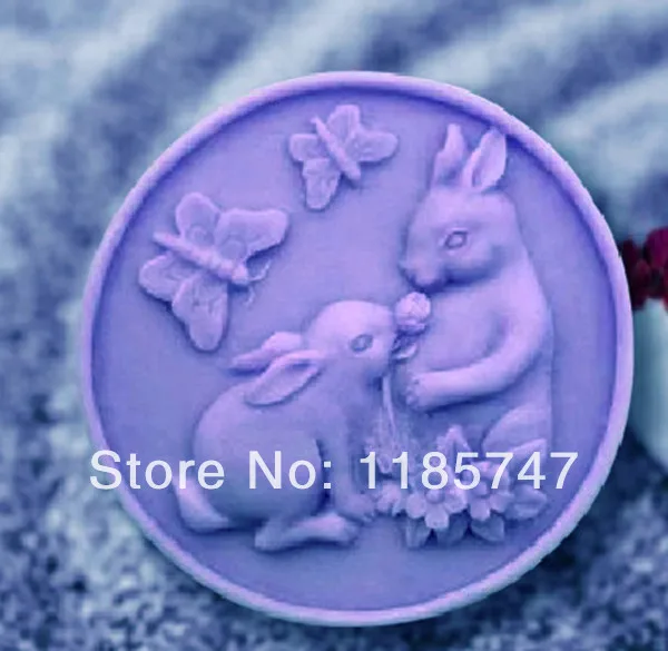 Силиконовые формы для мыла ручной работы в виде милых кроликов|soap moulds|silicone moldsilicone