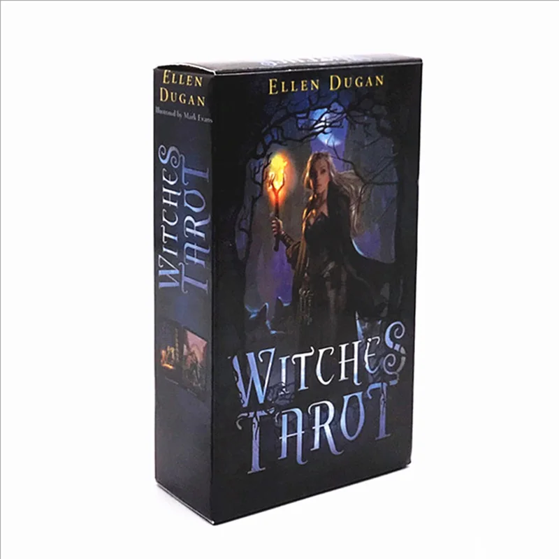 

English Tarot Witch Tarot Divination Card Love Destiny Tarot Anime Pattern Board Game Card