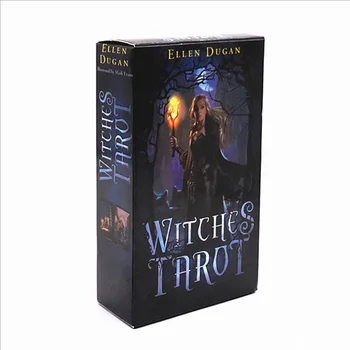

English Tarot Witch Tarot Divination Card Love Destiny Tarot Anime Pattern Board Game Card