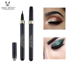 MISS ROSE макияжная подводка для глаз карандаш, быстро сохнут, Длительное Действие, Водонепроницаемый подводка для глаз черная большая макияж глаз косметика подводка для глаз ручка