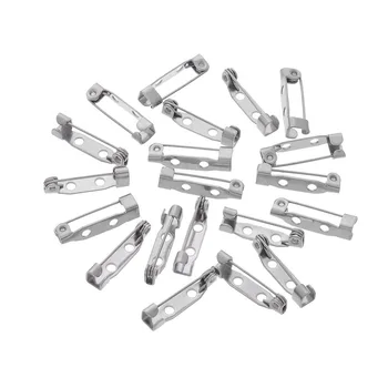 

20Pcs 19x5mm Stainless Steel Pin Brooch Clasps Button Connectors For Necklaces Bracelets Clasp DIY Jewelry Findings Accessories