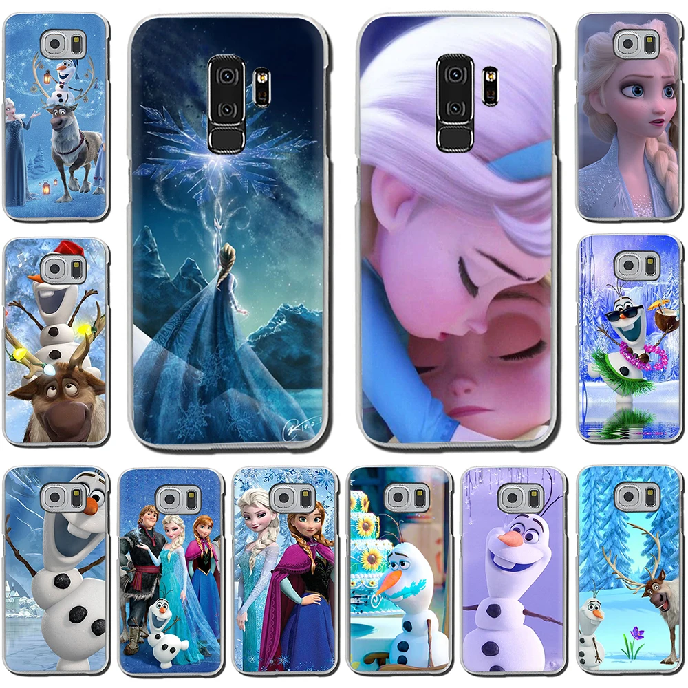 

Frozen Hard Phone Cover Case for Samsung Galaxy S6 7 Edge S8 9 10 Plus M10 20 30