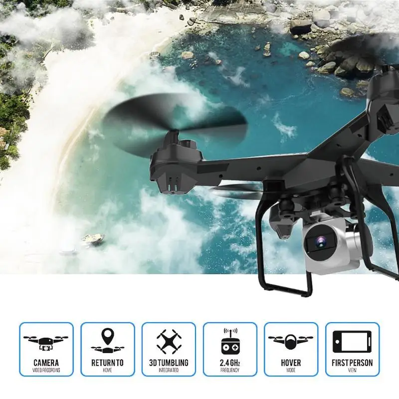 

RC Helicopter JDRC JD10S 2.4GHz 4CH 6-Axis WiFi RC Quadcopter Drone 1200mAh Battery With 0.3/2MP HD Camera Kids Boy Gifts