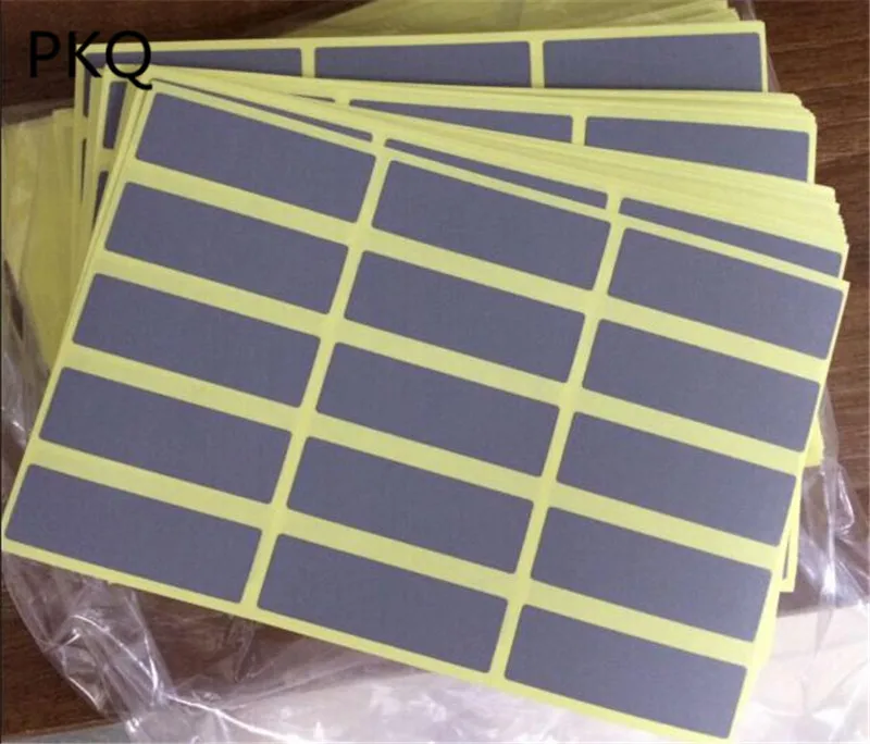 

150pcs 15*48mm DIY Scraping award card coated scratch off film password sticker scratch off card coating stickers