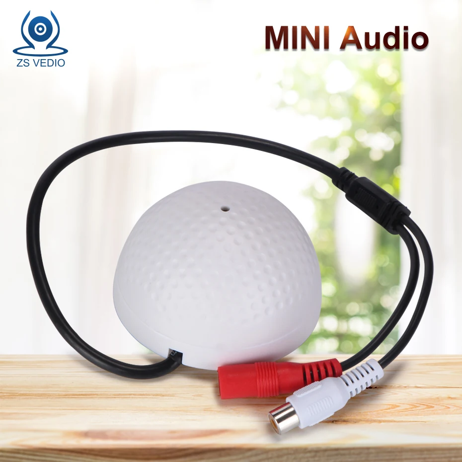 ZSVEDIO Surveillance cameras Accessories IP Camera MINI Audio MIC FOR Security DVR Cameras CCTV Microphone | Безопасность и защита