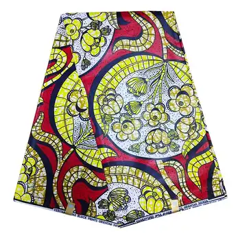 

African wax prints fabric 6 yards 100% cotton digital cotton printed different kinds of fabrics for women dress
