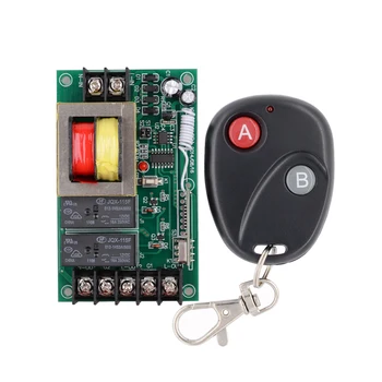

220V 15A 2 Channel Wireless Switch Remote Control System Light Lamp LED Water Pump Electrical Machine ON OFF
