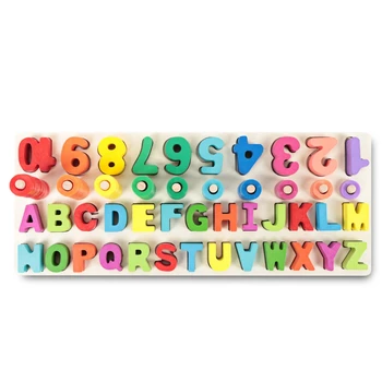 

abay 2019 hot Child Wooden Logarithmic Board with Digital Letter WB-41