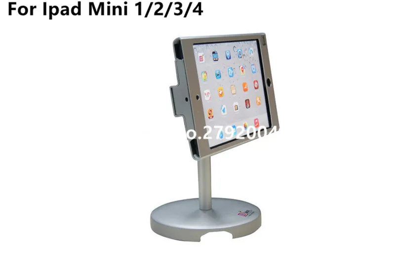 para Ipad Mini Suporte de Mesa Suporte de Mesa de Montagem em Bancada Seguro com Anti-roubo Exibição de Bloqueio para Loja Montagem Bancada Gabinete Securiy de em 3 Cheap Sistema EAS