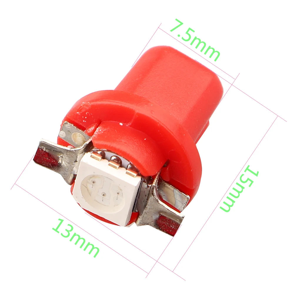  1PCS B8.5 B8.5D Car Auto LED Indiator Gauge Lights Interior Dashboard Dash Side Lamp DC12V Blue Red Green White Yellow (5)