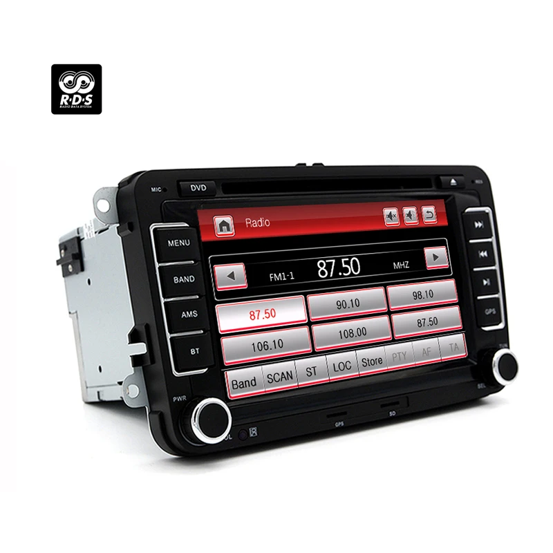 Double 2 din Car Dvd Multimedia Player RDS Radio For VW Volkswagen Golf