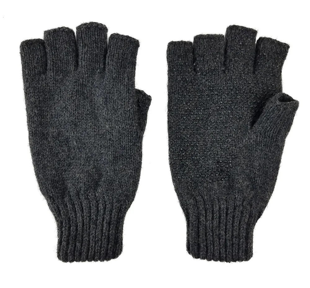 Мужские шерстяные вязаные перчатки без пальцев с подкладкой Thinsulate