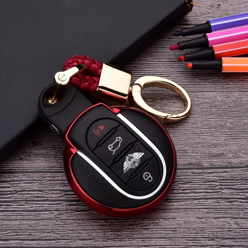 Shining No Harming 3 or 4 Buttons Car Key Case Cover For BMW Mini Cooper R56 R57 R58 R59 R60 R61