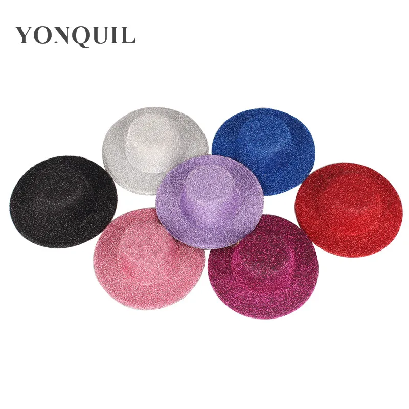 4-10cm-8-colors-mini-top-hat-nice-polyester-fascinator-hats-blingbling-elegant-cute-children-party-hats-24-pieces-lot-mh005