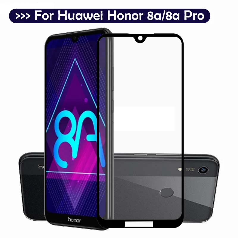 Закаленное стекло для huawei honor play 8a 9 h полное покрытие экрана протектор на для huawe hono 8a pro JAT-L29 6,09 дюймовая защитная пленка