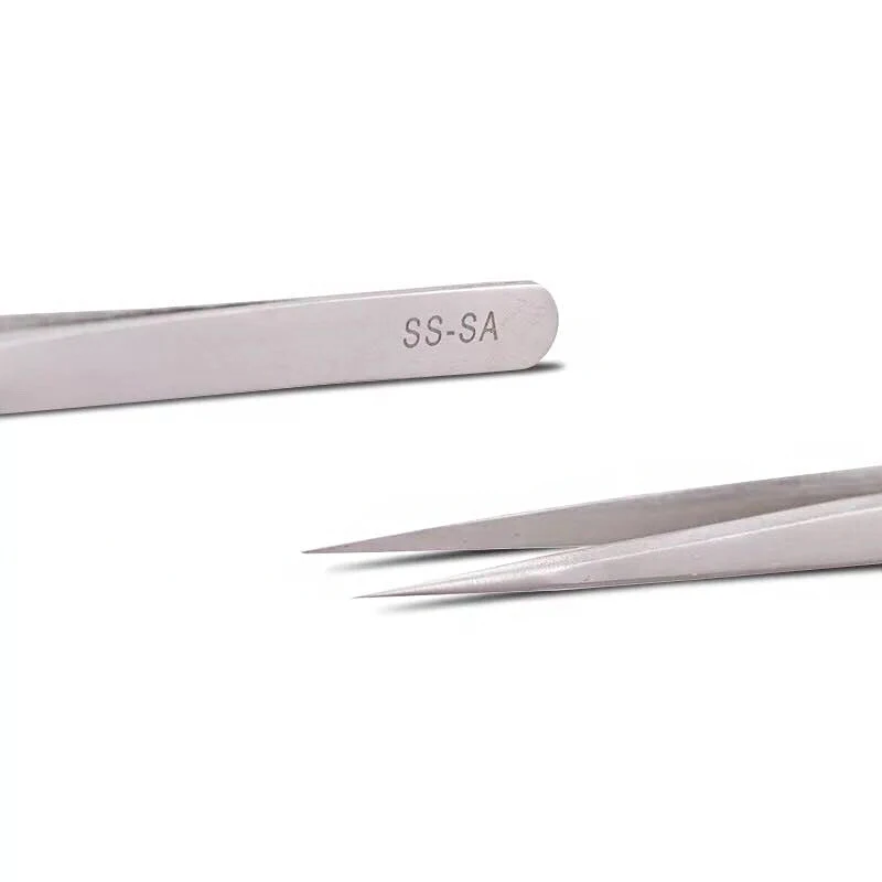 VETUS 14mm Pointed Tweezers Clamps Lengthened Medical Nest Maintenance High Precision Stainless Steel precision tweezers tweezer tool