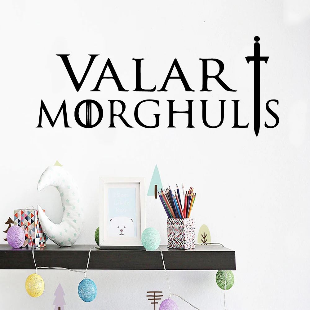 Creative game of throne Removable Art Vinyl Wall Stickers For Kitchen Restaurant Wall Art Sticker Murals