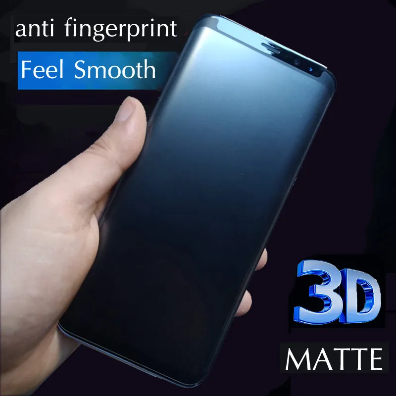 

3D 9H Matte Tempered Glass For Samsung Galaxy S8 S9 Plus Note 8 9 S10e S7 edge Screen Protector Anti Fingerprint Case Friendly