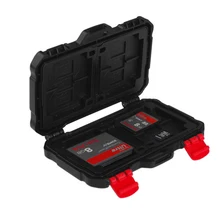100 piece/lot Memory Card Case Holder for 2 XQD 2 CF 8 SD 12 MSD TF T-Flash Card Storage Box Protector Waterproof IP67