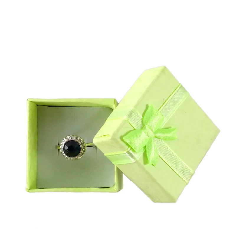 Мода 19 цветов бумажная лента ожерелье серьги кольцо посылка Коробка Цветочный 4*3 см 5*5 см 5*8 см органайзер для хранения ювелирных изделий Подарочная коробка