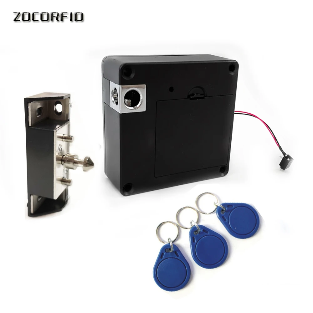 The newest DIY Hidden 13 56MHZ font b Electronic b font RFID Locker Lock for Home