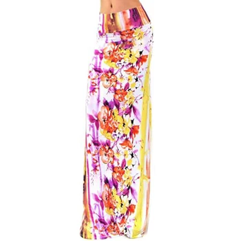 

Womens Summer Style Bohemian Boho Floral Print Sexy Open Side Split Beach Party Work Clubwear Fitted Long Skirt