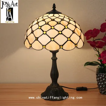 

TUDA 30X46cm Free Shipping Vintage Stained Glass Lampshade Table Lamp Tiffany Style Table Lamp Retro Home Decor Table Lamp E27