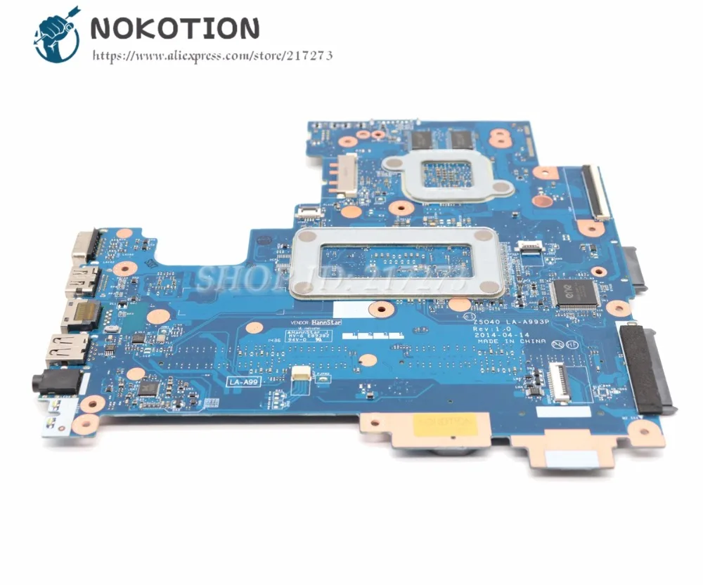 NOKOTION 755834-001 для hp 14-R 240 G3 Материнская плата ноутбука ZS040 LA-A993P основная плата SR1EF I5-4210U DDR3L 820 м 2 ГБ