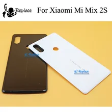 Белый/черный 5,99 дюймов для Xiaomi mi Mix 2S mi x2S задняя крышка батарейного отсека Корпус задней части стекла