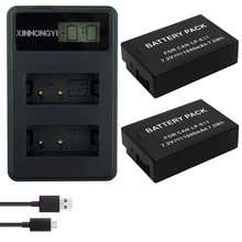 2X 1040mAh LP-E17 LPE17 LP E17 Camera Battery +LCD Dual USB Charger for Canon EOS M3 M5 M6 750D 760D T6i T6s 800D 8000D Kiss X8i 2X 1040mAh LP-E17 LPE17 LP E17 Camera Battery +LCD Dual USB Charger for Canon EOS M3 M5 M6 750D 760D T6i T6s 800D 8000D Kiss X8i