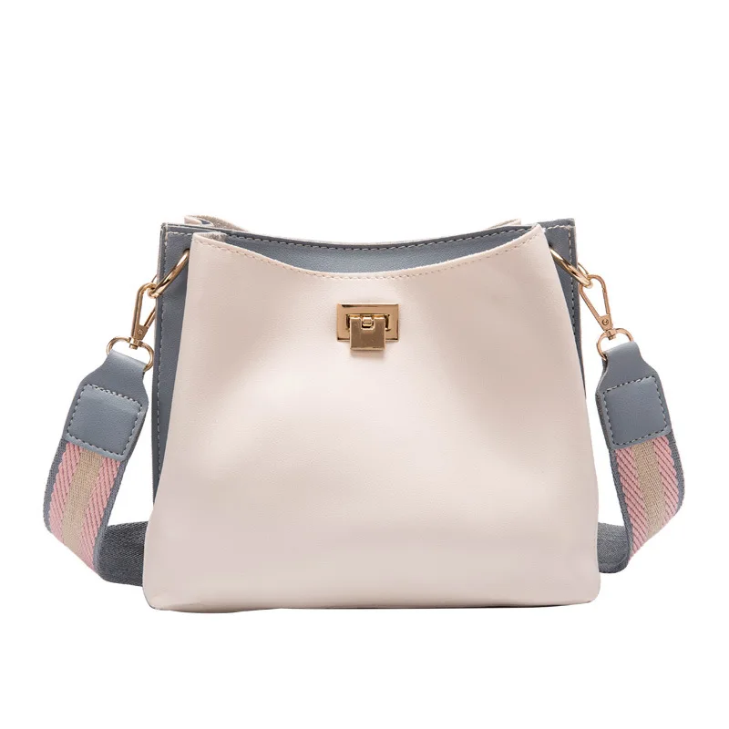 

Rhyme bag monopoly gift box bag female 2019 summer new Korean version of the wild fashion single shoulder color handbag