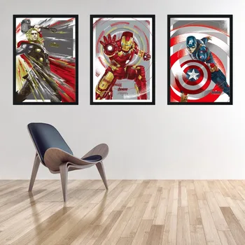 

Avengers Superhero Poster Wall Art Movie Poster Home Decor Painting Home Decor living No Frame canvas painting K199