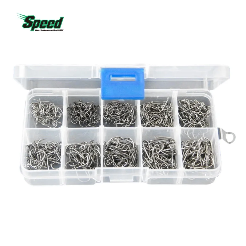

Size #3-12 High Carbon Steel Circle Owner Fishing Hooks Set Freshwater Fishhook Sets Strong Fish Tackle 500PCS/Box