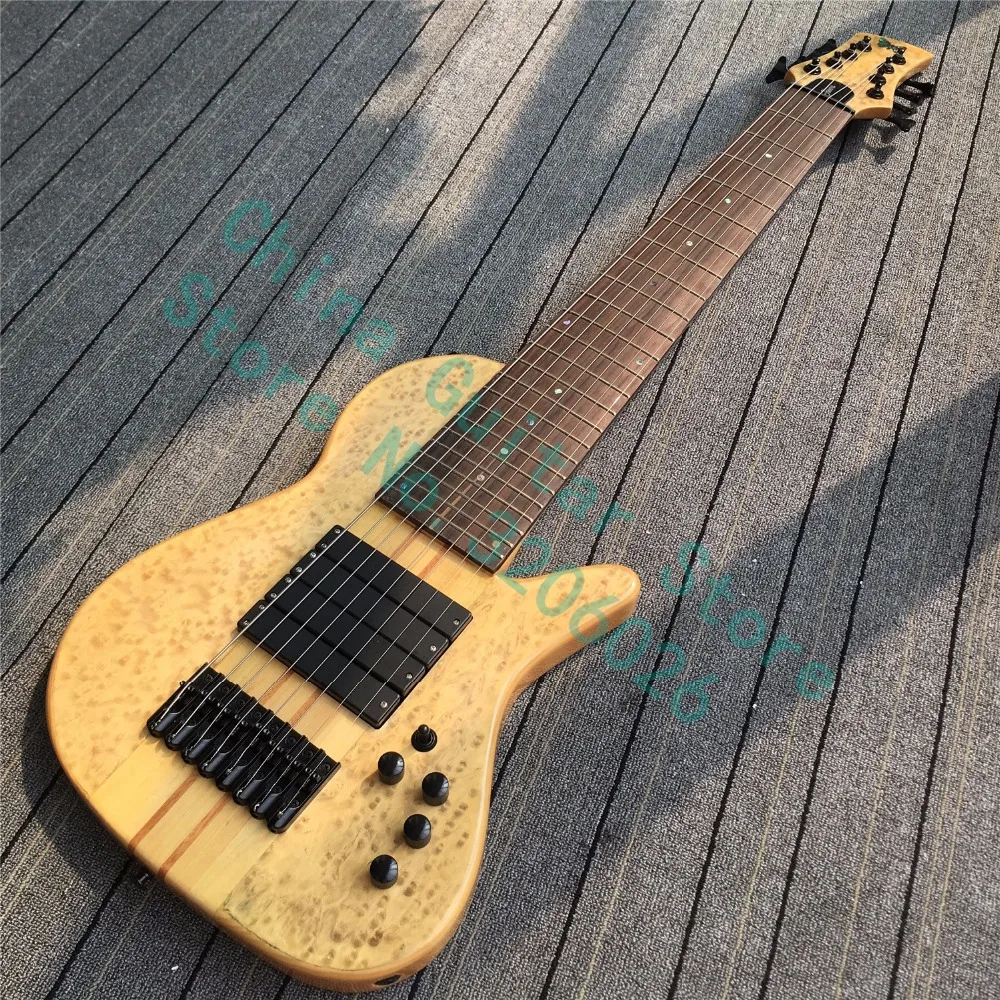 

Custom shop ;New Arrival 8 strings bass guitar;5Ply through maple neck; Ash body;black hardware;4 pickups;free shipping