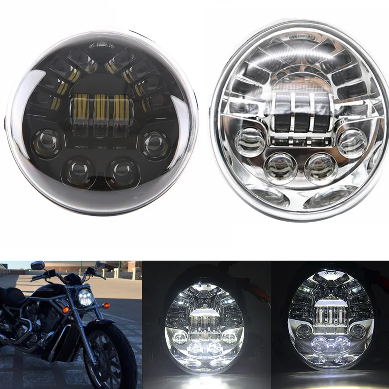 Newest 2018 Motorcycle Aluminum Headlight For V Rod Vrod Vrsca Vrsc