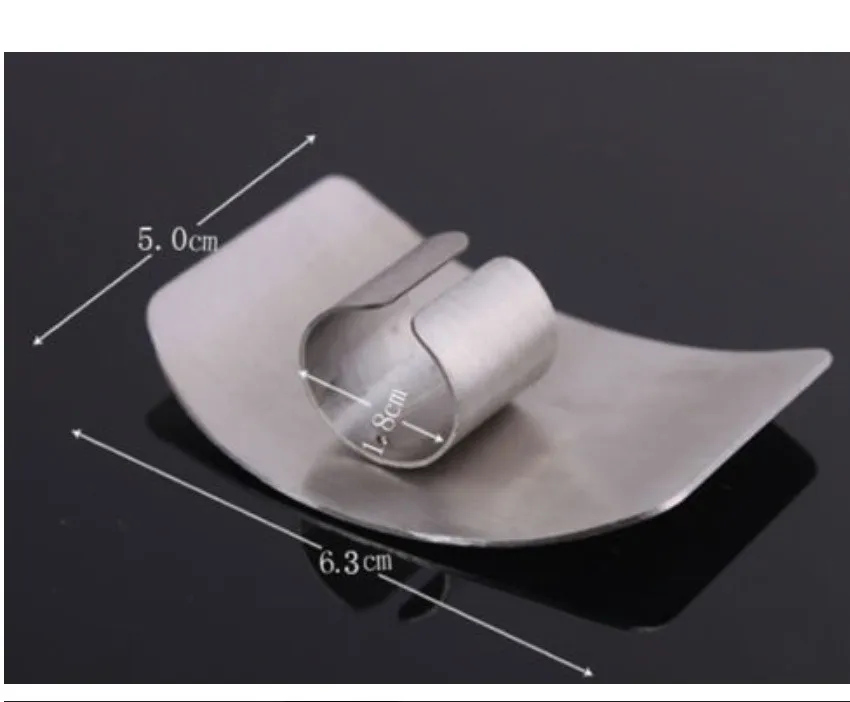 4 Finger Protection Knife Stainless Steel Finger Guard Protector Cutting Slice Chop Safe Cooking Finger Protectors Kitchen Tools